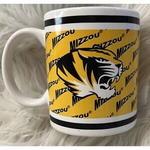 Yellow White Missouri Tigers Mizzou Official Coffee Mug NCAA 11 Ounces‎